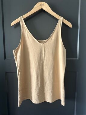 J. Jill Cream V-Neck Tank Camisole